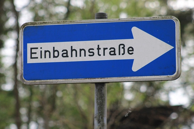 Einbahnstraße&nbsp;&copy;&nbsp;Pixabay