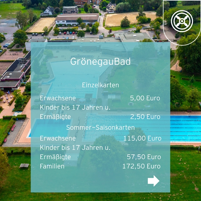 Eintrittspreise der städtischen Bäder&nbsp;&copy;&nbsp;Stadt Melle