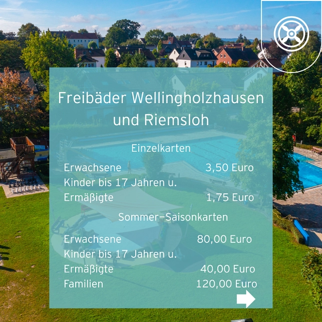 Eintrittspreise der städtischen Bäder&nbsp;&copy;&nbsp;Stadt Melle