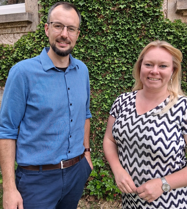 Kommunale Wärmeplanung Freuen sich über den Ratsbeschluss: Jutta Dettmann und Tobias Reuter.
