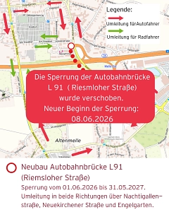 Sperrung Riemsloher Straße verschoben