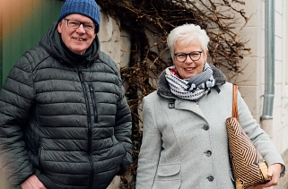 Freuen sich schon jetzt auf die Stadtführung „Erinnerungen – Melle in den 60er- und 70er-Jahren“: Christine Klokkers und Michael Pohlmeyer.