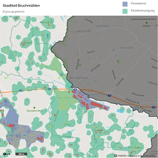 Stadtteil Bruchmühlen - Eignungsgebiete Stadtteil Bruchmühlen - Eignungsgebiete © Stadt Melle
