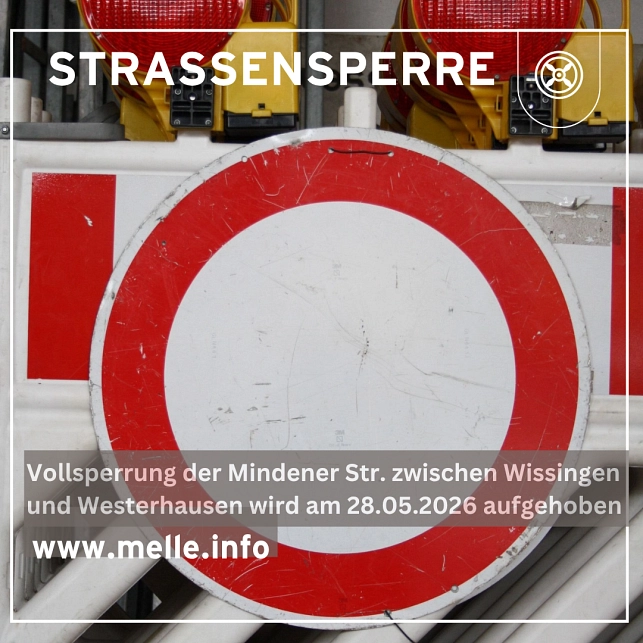 Vollsperrung&nbsp;&copy;&nbsp;Stadt Melle
